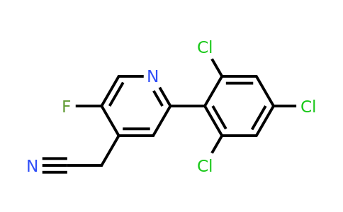 1361471-86-4 | 5-Fluoro-2-(2,4,6-trichlorophenyl)pyridine-4-acetonitrile