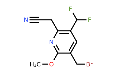 3-(Bromomethyl)-5-(difluoromethyl)-2-methoxypyridine-6-acetonitrile