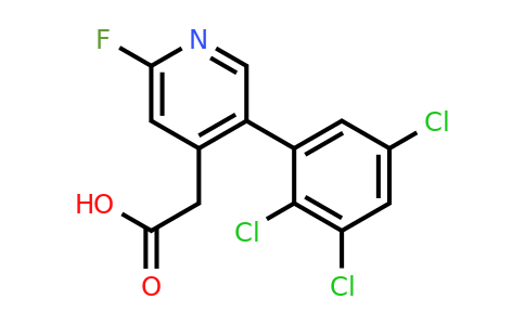 1361473-90-6 | 2-Fluoro-5-(2,3,5-trichlorophenyl)pyridine-4-acetic acid