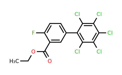 1361485-46-2 | Ethyl 4-fluoro-2',3',4',5',6'-pentachlorobiphenyl-3-carboxylate