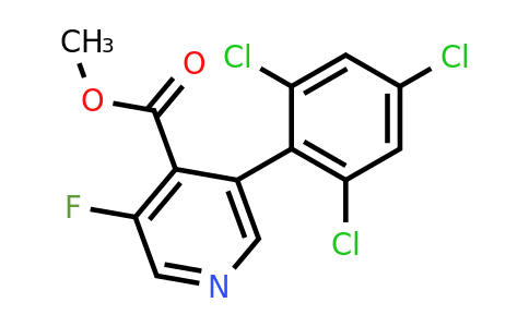 1361487-50-4 | Methyl 3-fluoro-5-(2,4,6-trichlorophenyl)isonicotinate