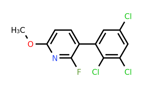 1361491-81-7 | 2-Fluoro-6-methoxy-3-(2,3,5-trichlorophenyl)pyridine