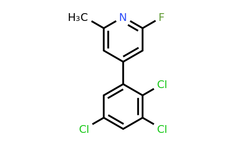 2-Fluoro-6-methyl-4-(2,3,5-trichlorophenyl)pyridine