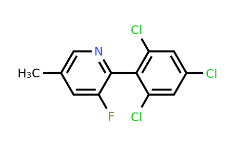 3-Fluoro-5-methyl-2-(2,4,6-trichlorophenyl)pyridine