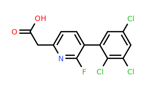 1361510-49-7 | 2-Fluoro-3-(2,3,5-trichlorophenyl)pyridine-6-acetic acid