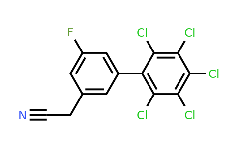 1361520-26-4 | 5-Fluoro-2',3',4',5',6'-pentachlorobiphenyl-3-acetonitrile