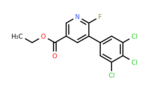1361528-18-8 | Ethyl 6-fluoro-5-(3,4,5-trichlorophenyl)nicotinate