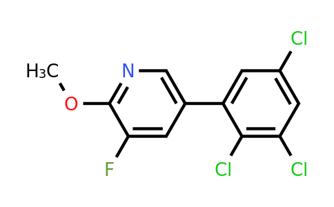 1361533-67-6 | 3-Fluoro-2-methoxy-5-(2,3,5-trichlorophenyl)pyridine