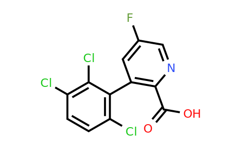 1361539-57-2 | 5-Fluoro-3-(2,3,6-trichlorophenyl)picolinic acid