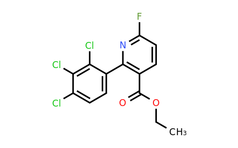 Ethyl 6-fluoro-2-(2,3,4-trichlorophenyl)nicotinate