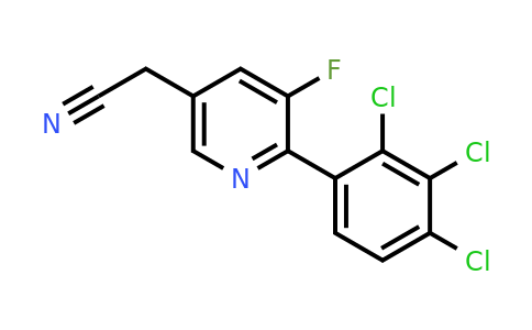 1361558-55-5 | 3-Fluoro-2-(2,3,4-trichlorophenyl)pyridine-5-acetonitrile