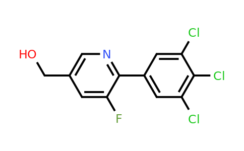 1361558-69-1 | 3-Fluoro-2-(3,4,5-trichlorophenyl)pyridine-5-methanol