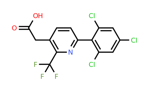 1361564-21-7 | 6-(2,4,6-Trichlorophenyl)-2-(trifluoromethyl)pyridine-3-acetic acid