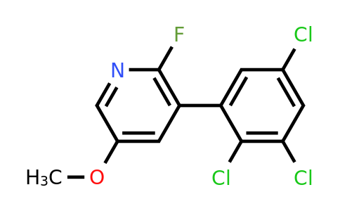 1361564-53-5 | 2-Fluoro-5-methoxy-3-(2,3,5-trichlorophenyl)pyridine