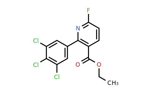 Ethyl 6-fluoro-2-(3,4,5-trichlorophenyl)nicotinate