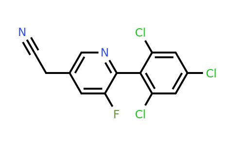 1361583-69-8 | 3-Fluoro-2-(2,4,6-trichlorophenyl)pyridine-5-acetonitrile