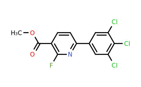 1361583-87-0 | Methyl 2-fluoro-6-(3,4,5-trichlorophenyl)nicotinate