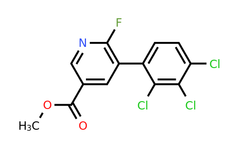 1361583-98-3 | Methyl 6-fluoro-5-(2,3,4-trichlorophenyl)nicotinate