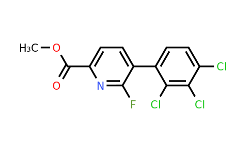 1361584-10-2 | Methyl 6-fluoro-5-(2,3,4-trichlorophenyl)picolinate