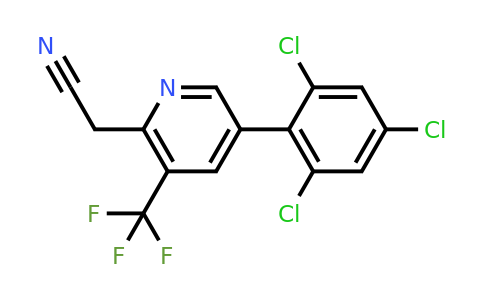 1361584-83-9 | 5-(2,4,6-Trichlorophenyl)-3-(trifluoromethyl)pyridine-2-acetonitrile