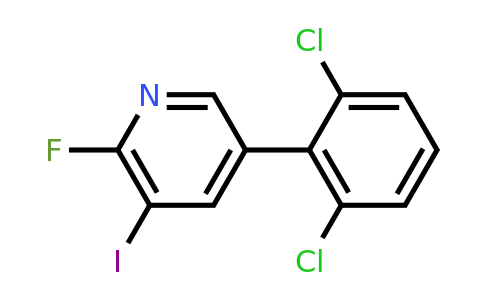 5-(2,6-Dichlorophenyl)-2-fluoro-3-iodopyridine