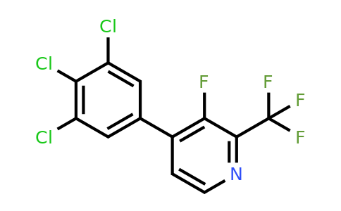 1361607-81-9 | 3-Fluoro-4-(3,4,5-trichlorophenyl)-2-(trifluoromethyl)pyridine