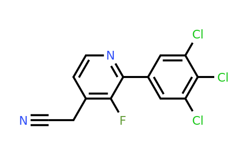 1361651-64-0 | 3-Fluoro-2-(3,4,5-trichlorophenyl)pyridine-4-acetonitrile