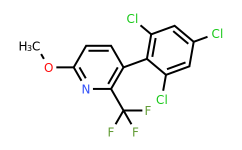 1361651-85-5 | 6-Methoxy-3-(2,4,6-trichlorophenyl)-2-(trifluoromethyl)pyridine