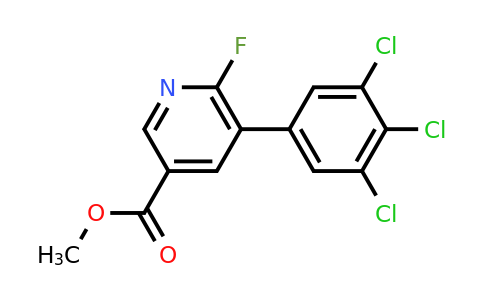 1361652-66-5 | Methyl 6-fluoro-5-(3,4,5-trichlorophenyl)nicotinate
