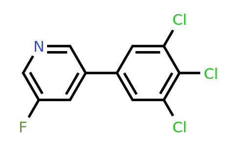3-Fluoro-5-(3,4,5-trichlorophenyl)pyridine