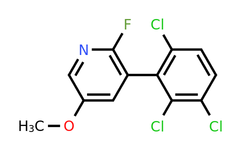 1361668-00-9 | 2-Fluoro-5-methoxy-3-(2,3,6-trichlorophenyl)pyridine