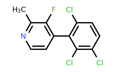 3-Fluoro-2-methyl-4-(2,3,6-trichlorophenyl)pyridine
