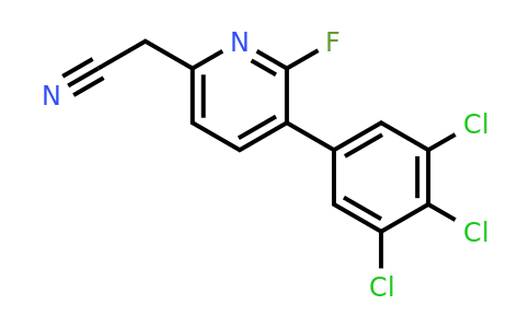 1361676-95-0 | 2-Fluoro-3-(3,4,5-trichlorophenyl)pyridine-6-acetonitrile