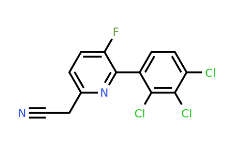 1361677-00-0 | 3-Fluoro-2-(2,3,4-trichlorophenyl)pyridine-6-acetonitrile