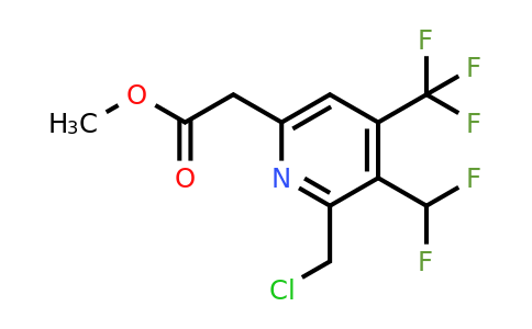 1361686-83-0 | Methyl 2-(chloromethyl)-3-(difluoromethyl)-4-(trifluoromethyl)pyridine-6-acetate