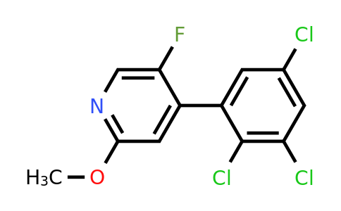 1361694-90-7 | 5-Fluoro-2-methoxy-4-(2,3,5-trichlorophenyl)pyridine