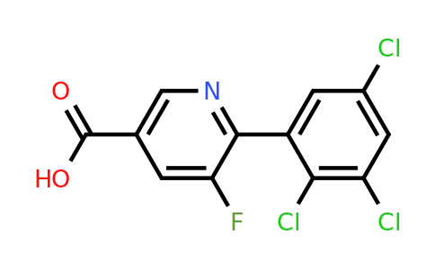 1361698-98-7 | 5-Fluoro-6-(2,3,5-trichlorophenyl)nicotinic acid