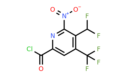 3-(Difluoromethyl)-2-nitro-4-(trifluoromethyl)pyridine-6-carbonyl chloride