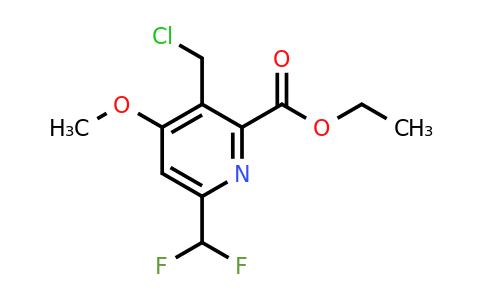 Ethyl 3-(chloromethyl)-6-(difluoromethyl)-4-methoxypyridine-2-carboxylate