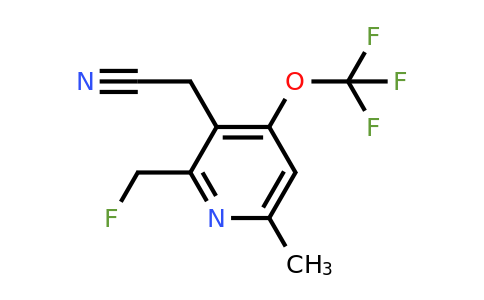 2-(Fluoromethyl)-6-methyl-4-(trifluoromethoxy)pyridine-3-acetonitrile