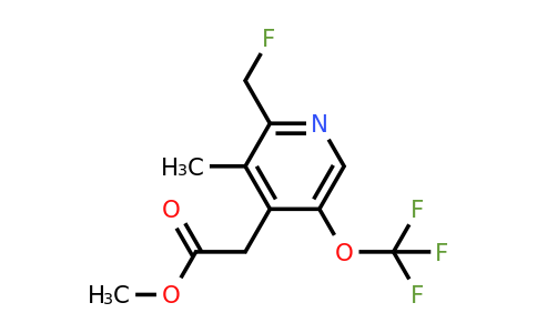 Methyl 2-(fluoromethyl)-3-methyl-5-(trifluoromethoxy)pyridine-4-acetate