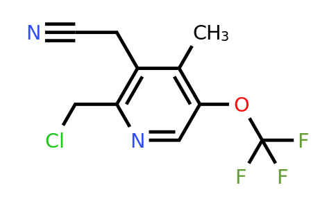 2-(Chloromethyl)-4-methyl-5-(trifluoromethoxy)pyridine-3-acetonitrile