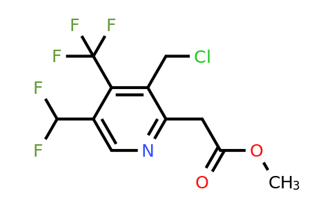 1361717-44-3 | Methyl 3-(chloromethyl)-5-(difluoromethyl)-4-(trifluoromethyl)pyridine-2-acetate