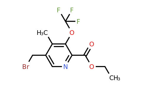 1361735-18-3 | Ethyl 5-(bromomethyl)-4-methyl-3-(trifluoromethoxy)pyridine-2-carboxylate