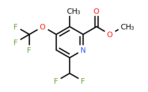 1361735-72-9 | Methyl 6-(difluoromethyl)-3-methyl-4-(trifluoromethoxy)pyridine-2-carboxylate