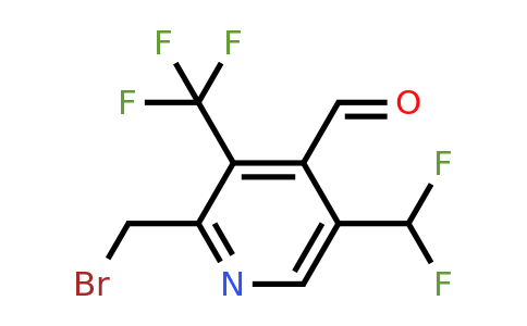 2-(Bromomethyl)-5-(difluoromethyl)-3-(trifluoromethyl)pyridine-4-carboxaldehyde