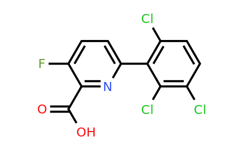 1361743-57-8 | 3-Fluoro-6-(2,3,6-trichlorophenyl)picolinic acid