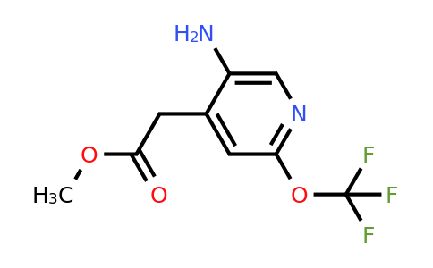 1361748-49-3 | Methyl 5-amino-2-(trifluoromethoxy)pyridine-4-acetate