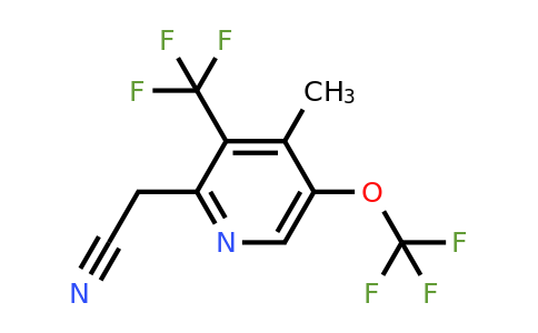 4-Methyl-5-(trifluoromethoxy)-3-(trifluoromethyl)pyridine-2-acetonitrile