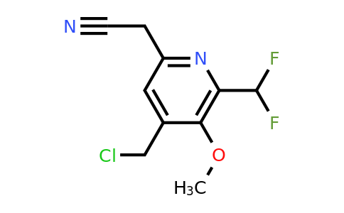 4-(Chloromethyl)-2-(difluoromethyl)-3-methoxypyridine-6-acetonitrile